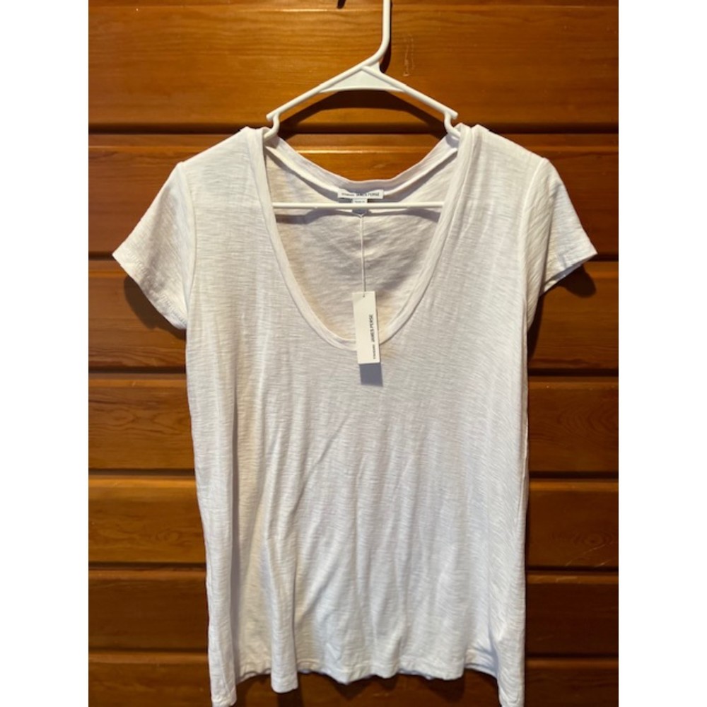 NWT James Perse White Tee Women's Size 2 (US Size Medium)